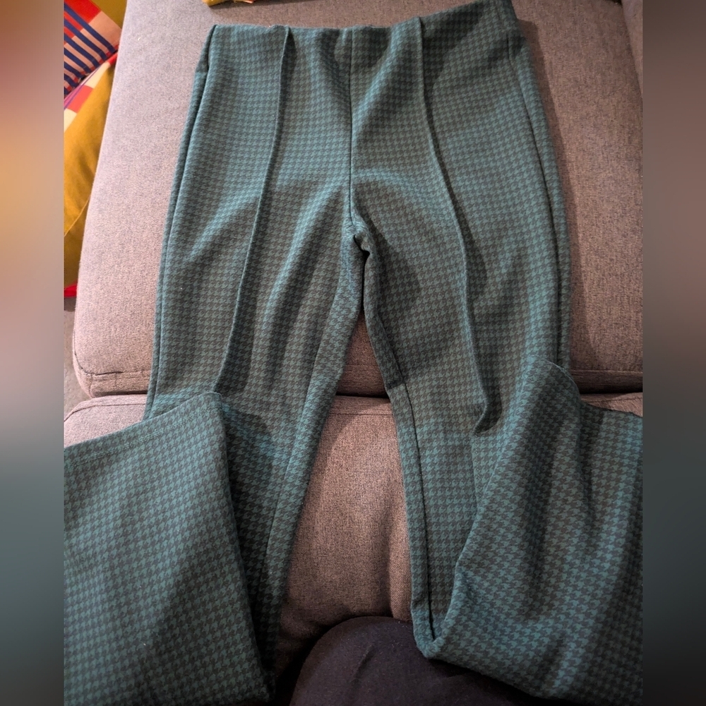 Cat & Jack Green Houndstooth Pants